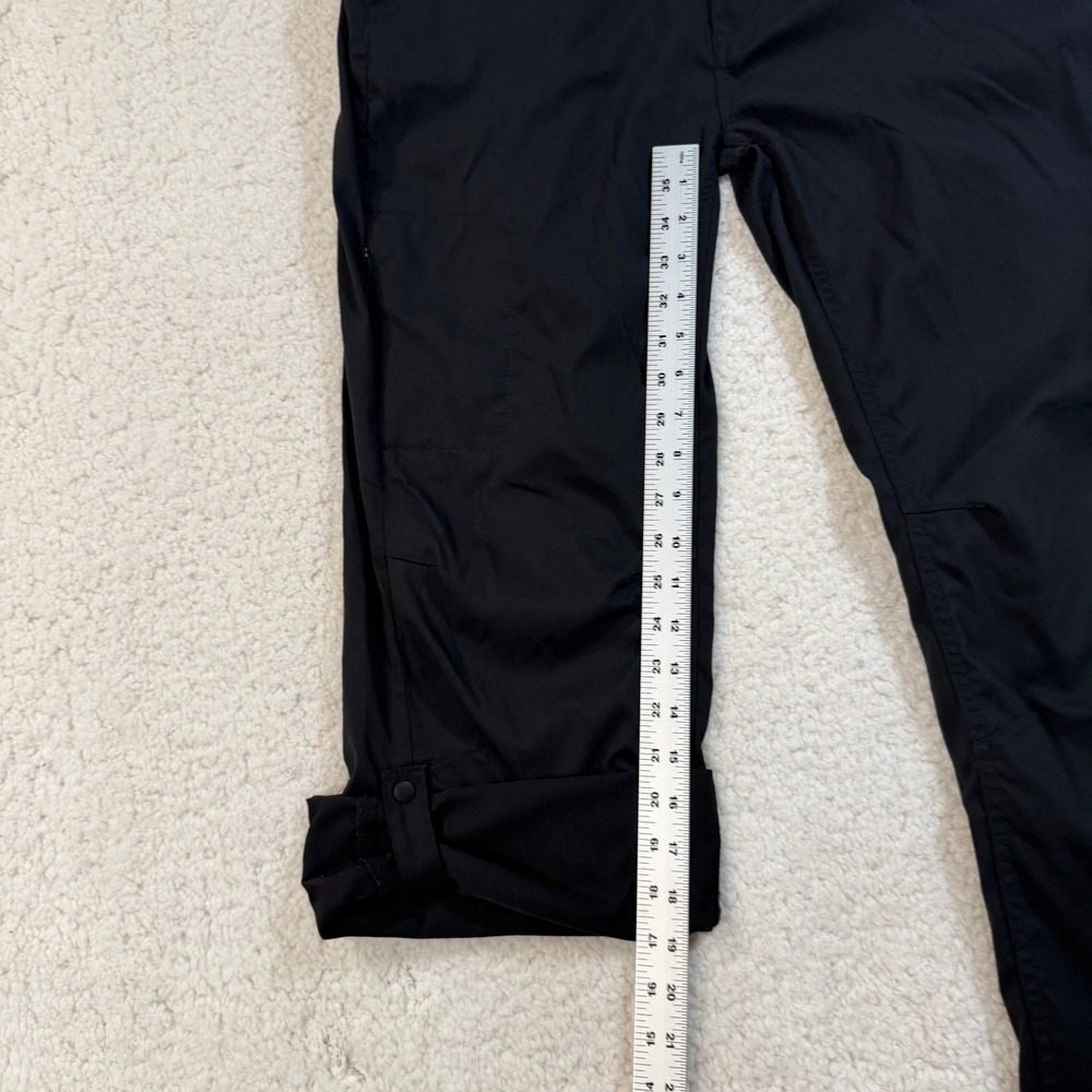 Prana Halle Size 14 Short Hiking Pants Black Roll Up Convertible Outdoor Trail - Picture 11 of 11